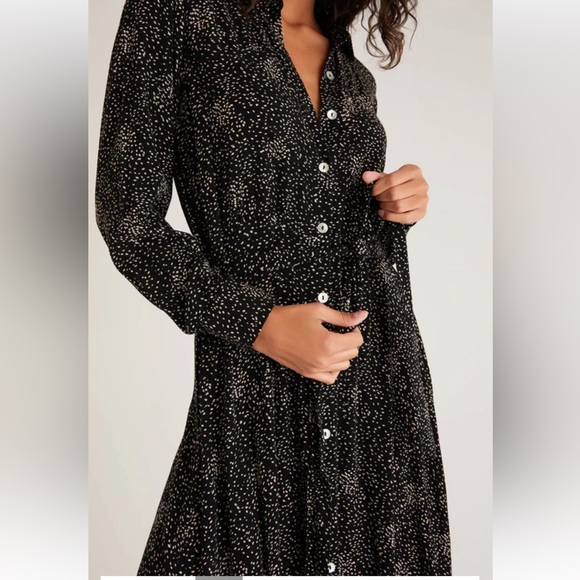 Z Supply Phoenix Dot Midi Dress L New NWT - Picture 3 of 8